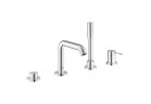 Змішувач для ванни на 4 отвори Grohe Essence Professional, 2 виходи wody, з комплектом для душа, хром