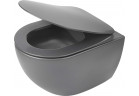 Раковина WC Deante Peonia Zero, 51x36cm, навісна, bezkołnierzowa, antracyt, titanium