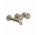Змішувач для ванни на 3 отвори Gessi Origini, прихований, 2 виходи wody, кран 158-188mm, хром