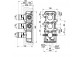 Елемент прихованої системи Gessi dla termostatycznej baterii душовий, 2 jednoczesne виходи wody