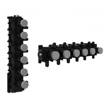 Елемент прихованої системи Gessi dla termostatycznej baterii душовий, 4 osobne виходи wody