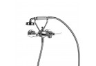 Однорычажный для ванны Gessi Venti20, на стінку, 2 виходи wody, з комплектом для душа, хром