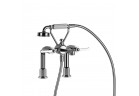 Однорычажный для ванны Gessi Venti20, підлогова, 2 виходи wody, з комплектом для душа, хром