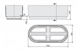 Панелі для ванни Sanplast COMFORT 100x140 cm колір білий