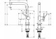 Кухонний змішувач Hansgrohe Talis M54, одноважільний, висота 27 cm, висувний злив, 1jet, sBox, хром