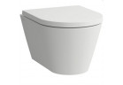 Підвісний унітаз WC Laufen Kartell by Laufen, 49x37cm, Rimless bez kołnierza, LCC - біла