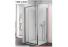 Бічна стінка SanSwiss Top-Line (TOPF), 90x190cm, білий профіль, прозоре скло