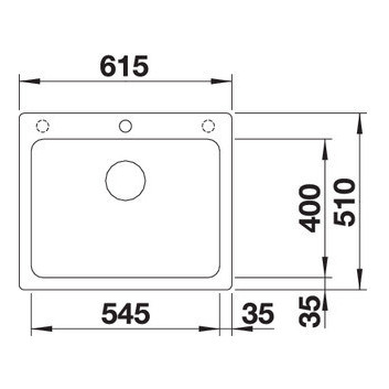 Zlewozmywak для панелей 51,5x51 cm Blanco BLANCODALAGO 5- sanitbuy.pl