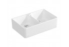 Zlewozmywak керамічний Villeroy & Boch Sink Unit 80 X, 79,5x50 cm dwukomorowy, CeramicPlus - білий Stone White
