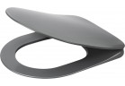 Сидіння для унітазу Deante Peonia Zero slim з мікроліфтом - antracyt, titanium