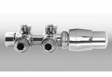 Клапан osiowy Imers 50 mm Twins кутовий, правий - хром