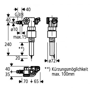 Клапан кутовий Grohe, DN 15, хром- sanitbuy.pl