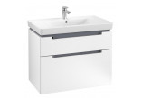 Шафка підраковинна Villeroy & Boch Avento, 980 x 514 x 484 mm, 2 elementy wysuwane - Crystal White