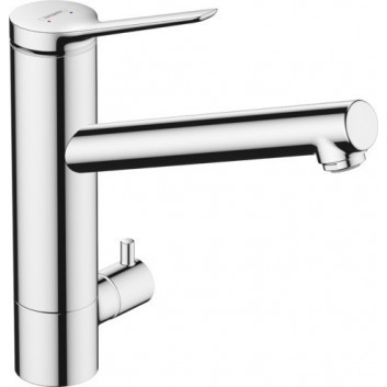 Кухонний змішувач Hansgrohe Talis M54 220 1jet, підлогова, obracana кран, Сталь Szlachetna Finish