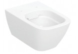 Geberit Smyle Square Навісна раковина WC, туалет, B35cm, H33cm, T54cm, ukryte mocowania, Rimfree