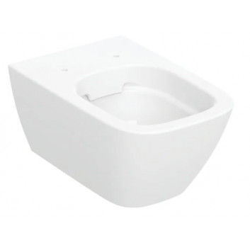 Geberit Smyle Square Навісна раковина WC, туалет, B35cm, H33cm, T54cm, ukryte mocowania, Rimfree