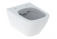 Geberit Smyle Square Навісна раковина WC, туалет, B35cm, H33cm, T54cm, ukryte mocowania, Rimfree