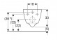 Geberit Smyle Square Навісна раковина WC, туалет, B35cm, H33cm, T54cm, ukryte mocowania, Rimfree