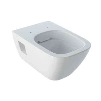 Geberit Smyle Square Навісна раковина WC, туалет, B35cm, H33cm, T49cm, коротка, Rimfree