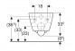 Geberit Smyle Square Навісна раковина WC, туалет, B35cm, H33cm, T49cm, коротка, Rimfree