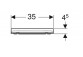 Geberit Smyle Square Сидіння для унітазу, кріплення od góry, wolne opadanie, z wypinanymi zawiasami, zachodząca накривка дошки для унітазного сидіння