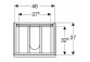 Geberit Modo Шафка під раковину kompaktową, B49cm, H55cm, T39.5cm, z dwoma szufladami, білий