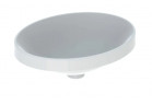 Geberit Variform Умивальник монтований в стільниці, овальна, 50cm, без переливу, без отвору для змішувача
