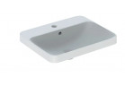 Geberit Variform Умивальник монтований в стільниці, прямокутна, 55cm, z переливом, з отвором для змішувача