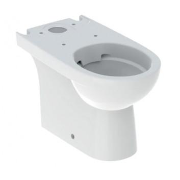 Geberit Selnova Підлогова раковина WC do spłuczki nasadzanej, туалет, B35.5cm, H40cm, T66cm, частково ukryte mocowania, злив універсальний, Rimfree