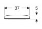 Geberit Selnova Compact Сидіння для унітазу, кріплення od góry, zachodząca накривка дошки для унітазного сидіння