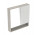 Geberit Selnova Square Шафа з дзеркалом, 78.8x85x17.5cm, z dwojgiem двері, волоський горіх hickory світлий