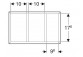 Geberit Smyle Square Wkład do szuflady, podział у формі litery H, do szuflady dolnej, B32.3cm, H9.8cm, T20cm, lava