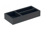 Geberit Smyle Square Wkład do szuflady, podział у формі litery H, do szuflady górnej, B32.3cm, H5.9cm, T15cm, lava