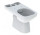 Geberit Selnova Square Підлогова раковина WC do spłuczki nasadzanej, туалет, 35x68cm, частково ukryte mocowania, злив горизонтальний, Rimfree