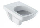 Geberit Selnova Compact Навісна раковина WC, туалет, B35.5cm, H34cm, T48cm, коротка, Rimfree