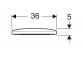 Geberit Selnova Сидіння для унітазу, кріплення od dołu, завіси металічні, zachodząca накривка дошки для унітазного сидіння
