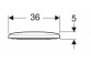 Geberit Selnova Сидіння для унітазу, кріплення od dołu, завіси металічні, zachodząca накривка дошки для унітазного сидіння