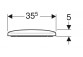 Geberit Selnova Square Сидіння для унітазу, кріплення od góry, wolne opadanie, z wypinanymi zawiasami, zachodząca накривка дошки для унітазного сидіння