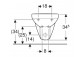 Geberit Selnova Навісне біде, B35cm, H34.5cm, T53cm, z переливом, з отвором для змішувача