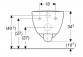 Geberit Selnova Comfort Навісна раковина WC, туалет, B35.5cm, H34.5cm, T70cm, długa, частково ukryte mocowania, Rimfree