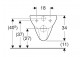 Geberit Selnova Comfort Навісна раковина WC, туалет, 35.5x34x70cm, długa, Rimfree