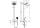 Душовий комплект Hansgrohe Showerpipe Raindance Select S 240 1jet P, змішувач термостатичний, чорний мат.