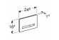 Кнопка Geberit Sigma 01 спуск передній для прихованих зливних бачків UP300 i 320 EDELMESSING