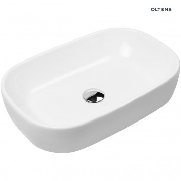 Oltens Jurong умивальник 54x36 cm на стільницю з покриттям SmartClean - біла 