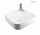 Oltens Lysake умивальник 42,5 cm на стільницю квадратна з покриттям SmartClean - біла
