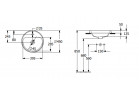 Умивальник монтований в стільниці - Villeroy & Boch/Architectura, 450 x 450 x 170 mm, Weiss Alpin CeramicPlus, без переливу, Nieszlifowany