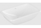 Умивальник монтований в стільниці - Villeroy & Boch/Loop & Friends, 510 x 340 x 165 mm, Weiss Alpin, z переливом, Nieszlifowany