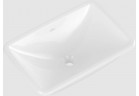 Умивальник монтований в стільниці - Villeroy & Boch/Loop & Friends, 600 x 405 x 185 mm, Weiss Alpin CeramicPlus, z переливом, Nieszlifowany