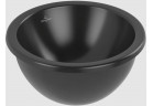 Умивальник під стільницю - Villeroy & Boch/Loop & Friends, 330 x 330 x 190 mm, Pure Black CeramicPlus, без переливу