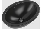 Умивальник під стільницю Villeroy & Boch Loop & Friends, 430 x 290 x 185 mm, Pure Black CeramicPlus, z переливом